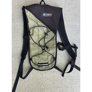 Nalgene Nylon Hydration Pack Black Olive Hiking Backpack Adjustable Size